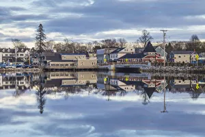Place Prints: USA, Maine, Kennebunkport. Village reflection