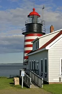 Images Dated 13th August 2006: USA, Maine, Lubec. West Quoddy Head LIghthouse