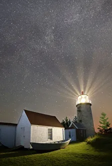Lookout Prints: USA, Maine. Monhegan Island, Monhegan Lighthouse