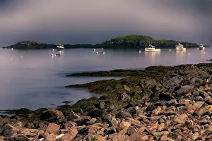 Silky Prints: USA, Maine. Monhegan Island, rugged coastline