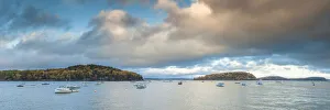 Images Dated 2nd May 2019: USA, Maine, Mt. Desert Island, Bar Harbor, view of Frenchman Bay, autumn