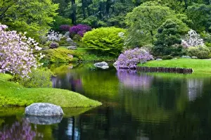 Images Dated 28th May 2009: USA, Maine, Northeast Harbor. View of Asticou Azalea Gardens