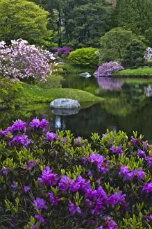 Images Dated 28th May 2009: USA, Maine, Northeast Harbor. View of Asticou Azalea Gardens