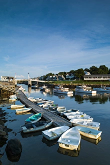 USA, Maine, Ogunquit, Perkins Cove, boat harbor