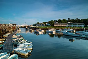 World Locations Prints: USA, Maine, Ogunquit, Perkins Cove, boat harbor