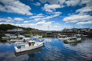 Perkins Cove Prints: USA, Maine, Ogunquit, Perkins Cove, harbor