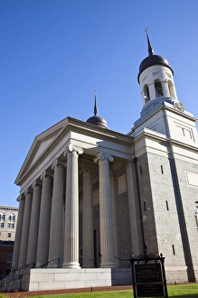 Maryland Prints: USA, Maryland, Baltimore. Baltimore Basilica, exterior