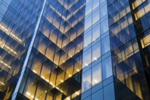 Maryland Prints: USA, Maryland, Baltimore. Inner Harbor, detail of high-rise building