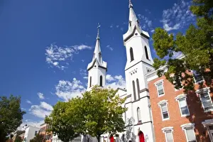 Maryland Prints: USA, Maryland, Frederick. Evangelical Lutheran Church, East Church Street, b. 1762