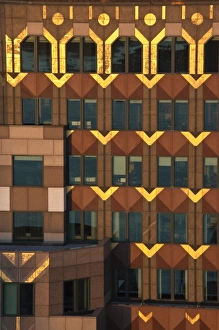Office Building Prints: USA, Massachusetts, Boston. 75 State Street, detail, dawn