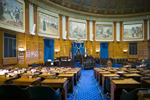 Images Dated 17th December 2014: USA, Massachusetts, Boston, Massachusetts State House, chamber of the state house