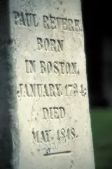 Grave Prints: USA, Massachusetts, Boston Paul Revere Memorial Grenary Burial Ground