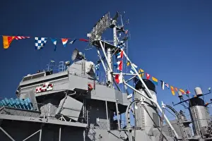 World War Ii Prints: USA, Massachusetts, Boston. Sail Boston tall ships festival, Charlestown Navy Yard