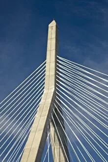 Images Dated 10th April 2008: USA, Massachusetts, Boston. The Zakim Bridge