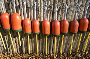 USA, Massachusetts, Cape Ann, Gloucester, lobster buoys