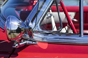 USA, Massachusetts, Cape Ann, Gloucester, detail of classic cars