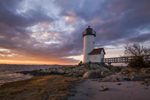 Prints of USA, Massachusetts, Cape Ann, Gloucester, Annisquam Lighthouse Images Dated 2016 December: USA, Massachusetts, Cape Ann, Gloucester, Annisquam Lighthouse