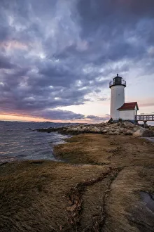 Prints of USA, Massachusetts, Cape Ann, Gloucester, Annisquam Lighthouse Images Dated 2016 December: USA, Massachusetts, Cape Ann, Gloucester, Annisquam Lighthouse