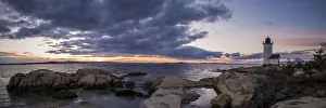 Prints of USA, Massachusetts, Cape Ann, Gloucester, Annisquam Lighthouse Images Dated 2016 December: USA, Massachusetts, Cape Ann, Gloucester, Annisquam Lighthouse