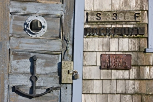 Images Dated 28th August 2008: USA, Massachusetts, Cape Ann, Rockport. Fishing shack detail