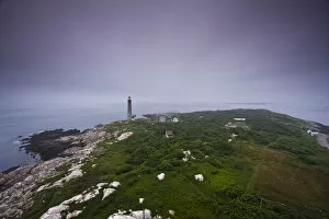 Images Dated 2nd August 2008: USA, Massachusetts, Cape Ann, Rockport. Thatcher Island, South Lighthouse Tower