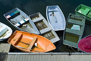 Images Dated 2nd August 2013: USA, Massachusetts, Cape Ann, Rockport, Rockport Harbor, boats, elevated view