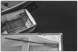 USA, Massachusetts, Cape Ann, Rockport. Rockport Harbor, small dories