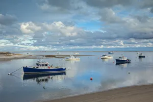 Place Prints: USA, Massachusetts, Cape Cod, Chatham. Chatham Harbor at dusk