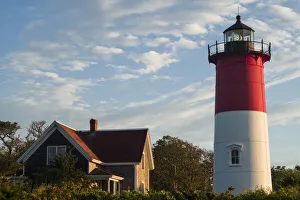 Images Dated 2nd August 2016: USA, Massachusetts, Cape Cod, Eastham, Nauset Lighthouse at dawn