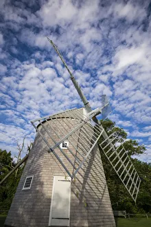 Orleans Prints: USA, Massachusetts, Cape Cod, Orleans, old windmill