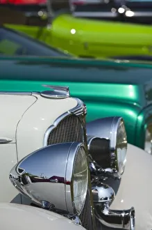 Car Prints: USA, Massachusetts, Gloucester. Antique car show