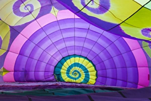 Images Dated 15th August 2015: USA, Massachusetts, Hudson, Ballon Festival, hot air balloon interior