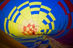 Images Dated 15th August 2015: USA, Massachusetts, Hudson, Ballon Festival, hot air balloon interior