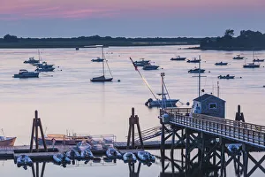 Landscape-Scenic Prints: USA, Massachusetts, Ipswich. Sunrise over Great Neck