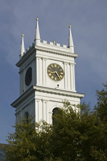 Images Dated 18th September 2006: USA, MASSACHUSETTS, Marthas Vineyard: Edgartown, Tower of the Old Whaling Church