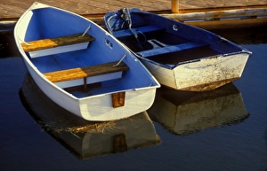 Water Way Prints: USA. Massachusetts, Small Boats