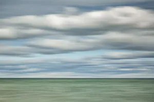 Blur Prints: USA, Michigan, Mackinac Island, Abstract of Lake Huron