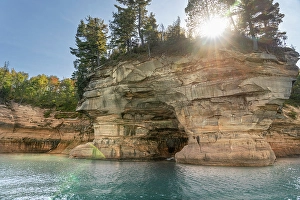 Lake Superior Prints: USA, Michigan, Pictured Rocks National Lakeshore