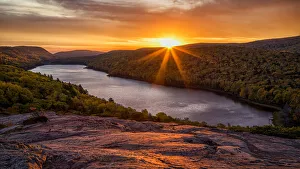 USA, Michigan, Upper Peninsula, Porcupine Mountains Wilderness State Park