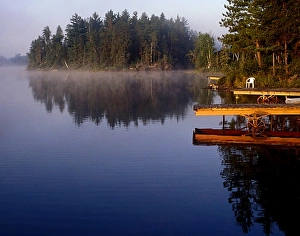 USA, Minnesota, B. W. C. A. Lake One, Dock