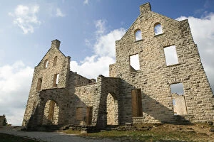 USA, Missouri, Camdenton: Ha-Ha-Tonka State Park, Ruins of Ha-Ha-Tonka Castle Former