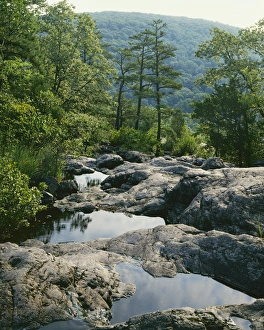 USA, Missouri, Mark Twain National Forest, Tom Sauk Mountain, Pools on Mina Sauk Creek