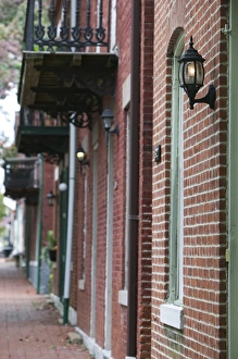 Images Dated 24th October 2005: USA, Missouri, St. Louis: Soulard, French Quarter, Residential Building Detail