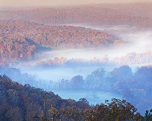 USA, Missouri, Van Buren, View from Skyline Drive