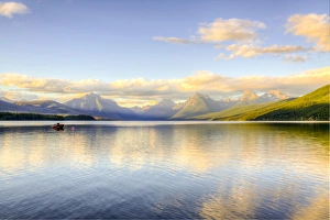 USA, Montana, Glacier National Park. Lake MacDonald landscape