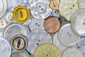 USA, Montana, Missoula. Mother-of-pearl buttons