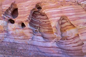 Nevada Prints: USA, Nevada. Abstract lines in the sandstone, Valley of Fire State Park
