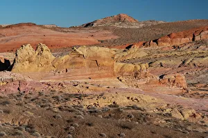 Nevada Prints: USA, Nevada. Abstract lines in the sandstone, Valley of Fire State Park