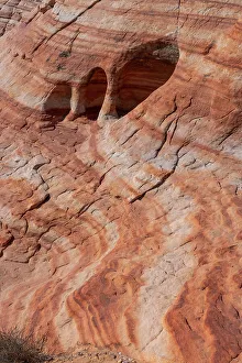 Nevada Prints: USA, Nevada. Abstract lines in the sandstone, Valley of Fire State Park