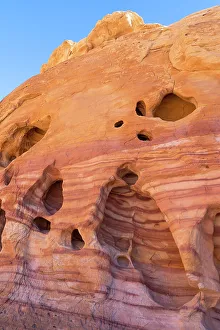 Nevada Prints: USA, Nevada. Abstract lines in the sandstone, Valley of Fire State Park